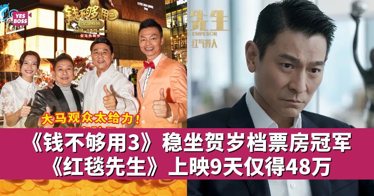 《钱不够用3》票房9天破1386万 强势领跑大马贺岁档 - 娱乐星闻 - YesBoss